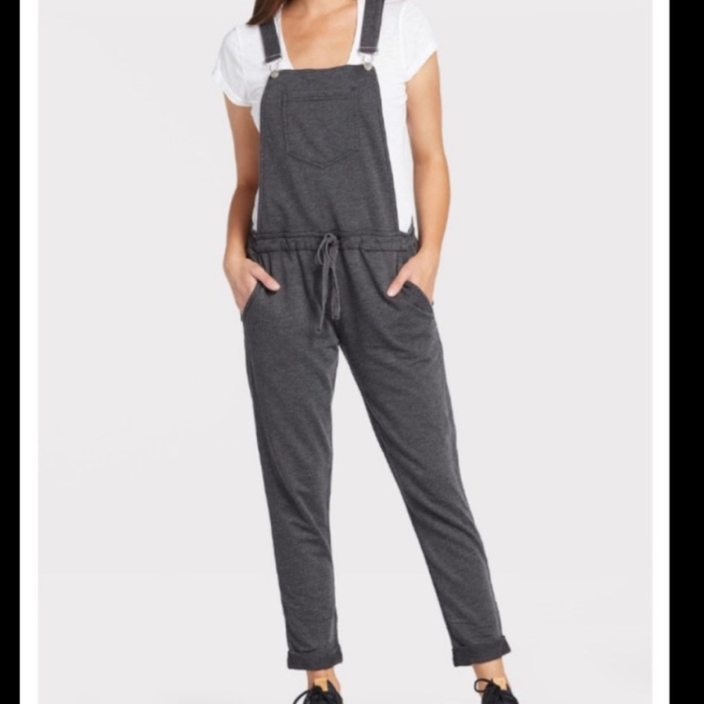 Z Supply grey knit overalls Size L